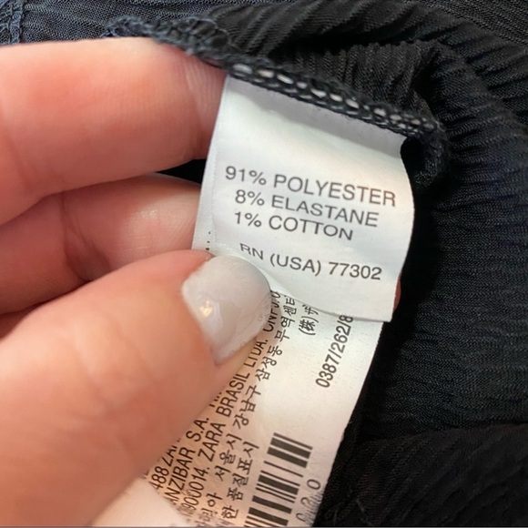 Zara Womens Special Edition Basic T-Shirt Black Short Sleeve Scoop Neck … - Picture 9 of 10